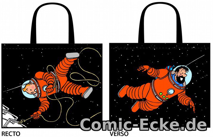 Tim und Struppi Tragetasche - Astronauten